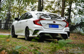 Honda Civic 10th Gen FC1 FC2 FC5 FC6 2016-2021 with Aftermarket Parts - Rear Spoiler ABS from Yofer USA